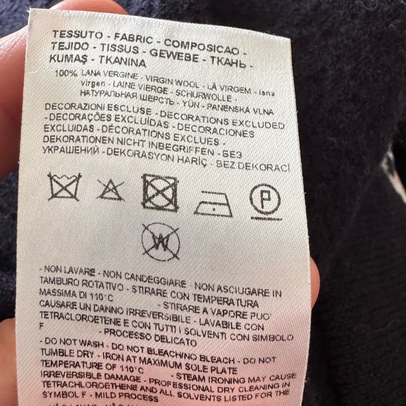 Armani Exchange V Neck Long sleeve  XL Blue - Picture 8 of 9